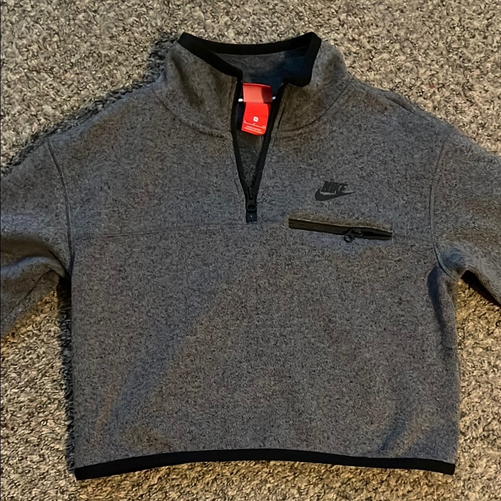 Nike Charcoal Quarter-Zip Fleece